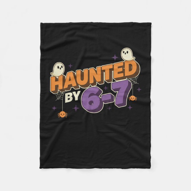 Halloween Haunted 67 Six Seven Meme 1 (18)  Fleecefilt (Framsidan)
