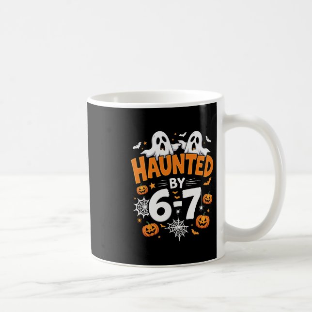 Halloween Haunted 67 Six Seven Meme 1 (20)  Kaffemugg (Höger)