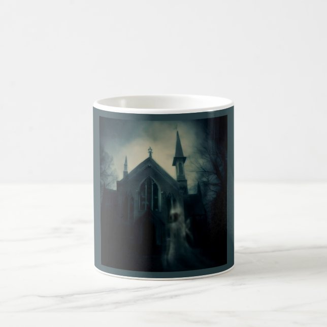 Halloween - Haunted Church 2 Kaffemugg (Center)