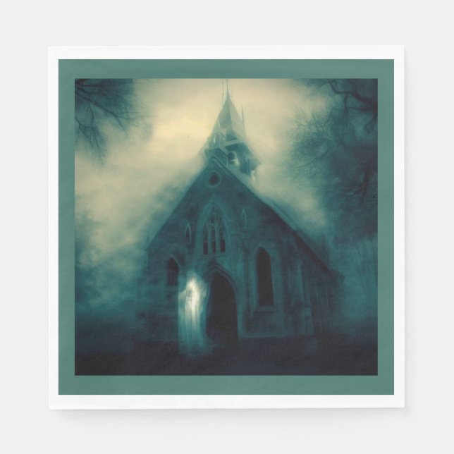 Halloween - Haunted Church 4 Pappersservett (Framsidan)