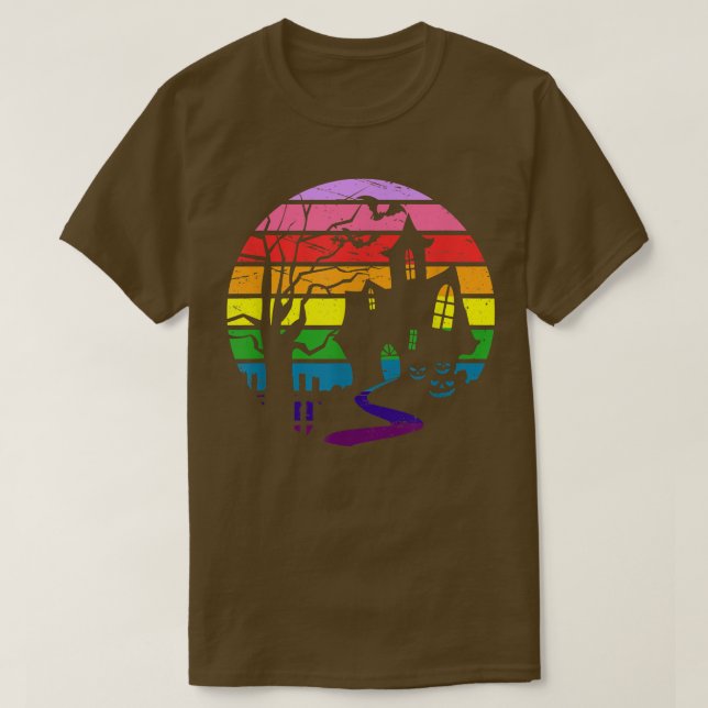 Halloween Haunted House 9Pub 2017 LGBTQ Pride (BLA T Shirt (Design framsida)