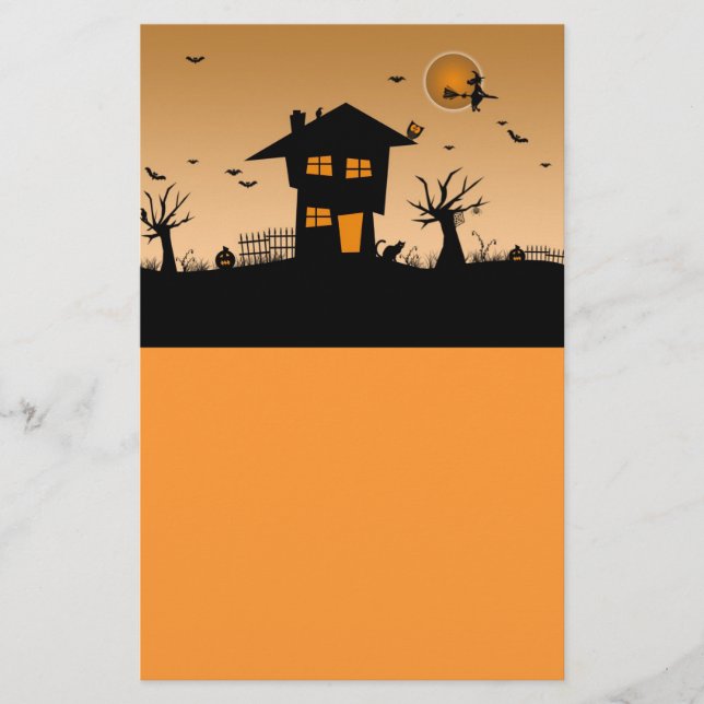 Halloween Haunted House Flygblad (Framsidan)