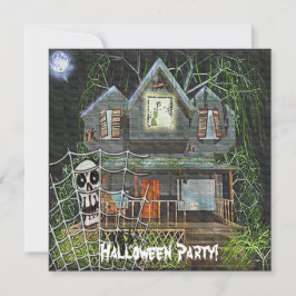 Halloween Haunted House Inbjudningar