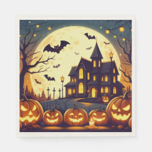 Halloween Haunted House Pappersservett