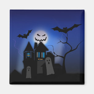 Halloween Haunted House - Scary Magnet