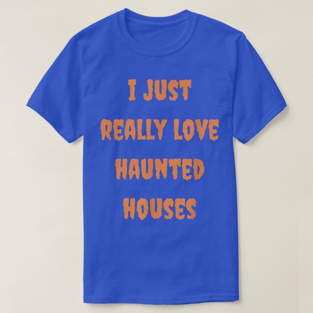 Halloween Haunted House Spooky Fall Autumn Goth Or T Shirt (Design framsida)