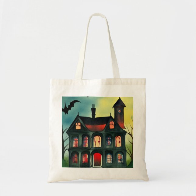 Halloween Haunted House Tygkasse (Framsidan)