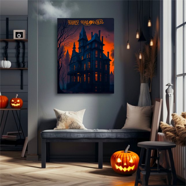 Halloween Haunted Mansion House Halloween Poster (Skapare uppladdad)