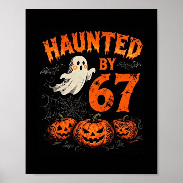 Halloween Haunted Six Seven Number Gen Alpha Slang Poster (Framsidan)