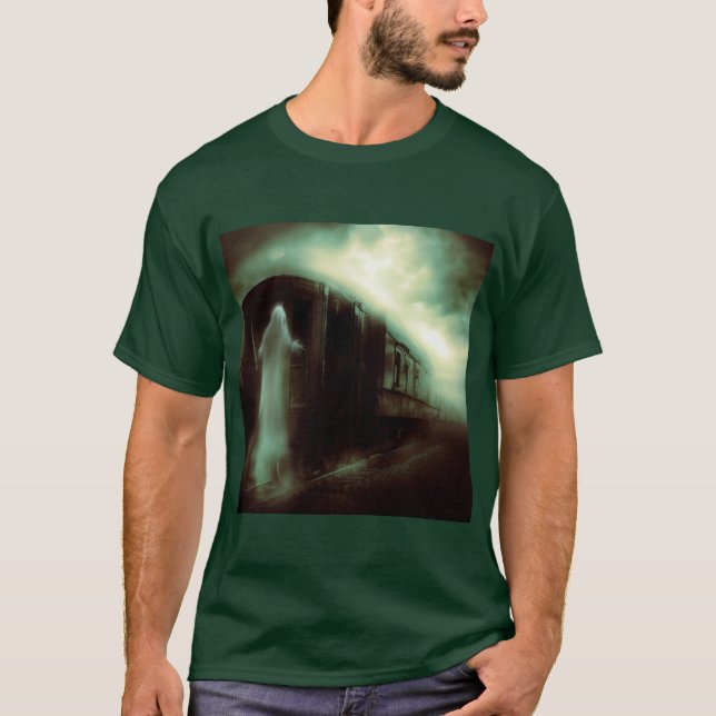 Halloween - Haunted Tåg 1 T Shirt (Framsida)