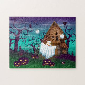 Halloween Haunween House Jigszawa Puzzle Pussel