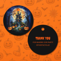 Halloween Haunween House med Pumpkins Party