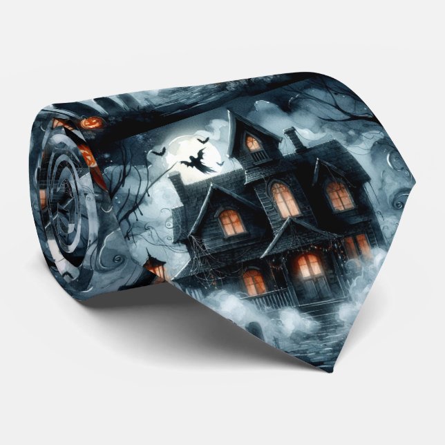 Halloween Haunween House med Spöken Slips (Rullad)