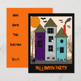 Halloween Haunween House Party Inbjudningar