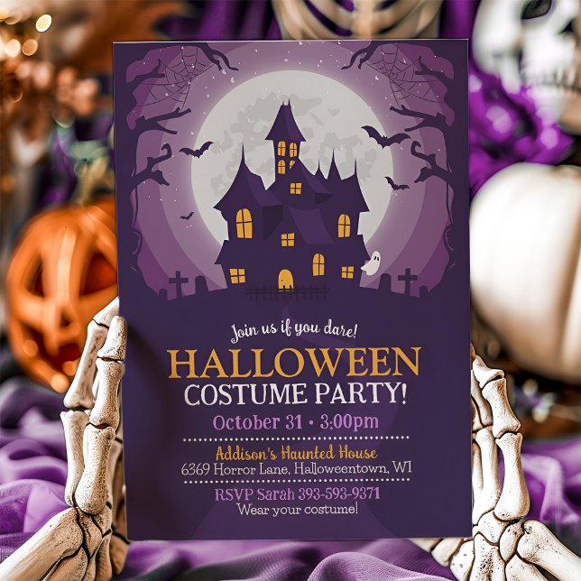 Halloween Haunween House Party Inbjudningar (Skapare uppladdad)