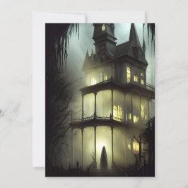 Halloween Haunween House Scary Julkort