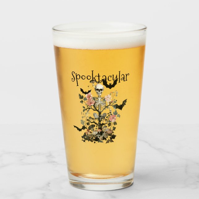 Halloween Haunween-skogskostnaden Party Beer Glaskopp (Framsida fylld)