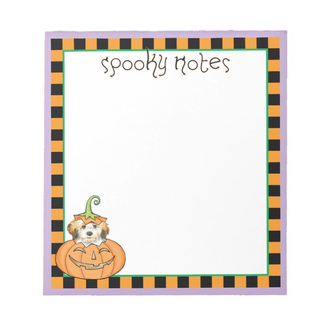 Halloween Havanese Anteckningsblock (Framsida)