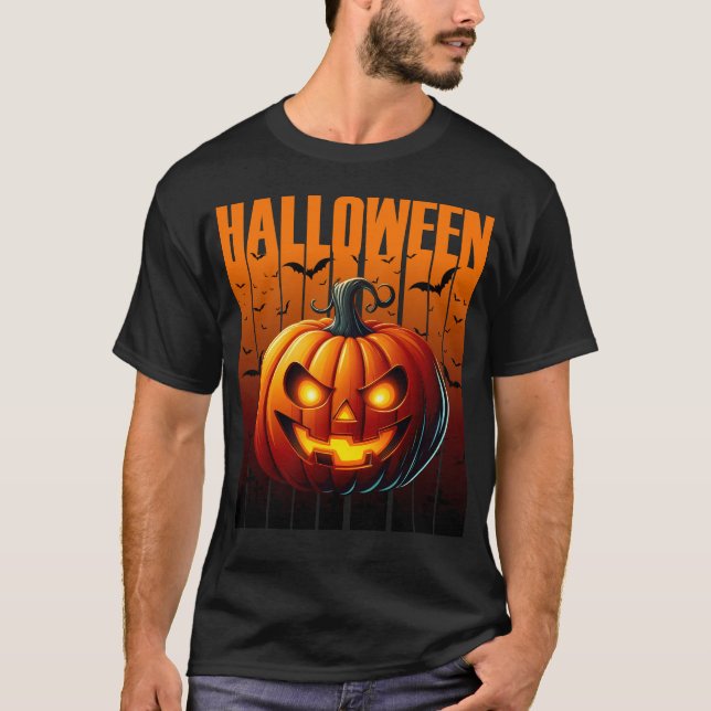 Halloween Havoc - Jackar och Fladdermus T Shirt (Framsida)