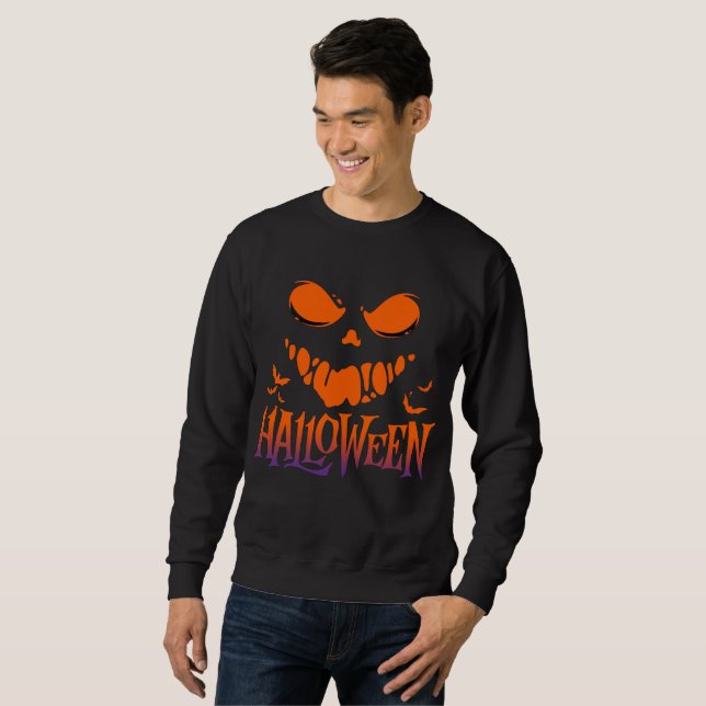 Halloween Havoc / Spooky Season t-shirt Lång Ärmad Tröja (Hel framsida)