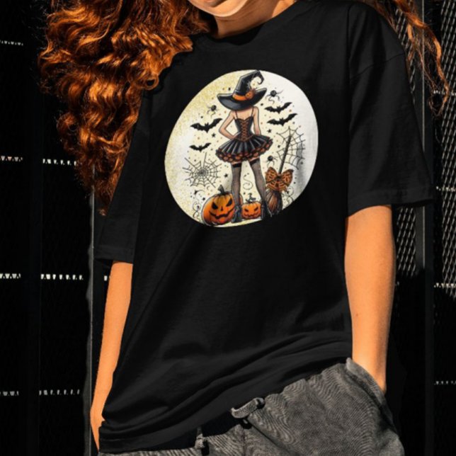 Halloween-häxa Coquette T Shirt (Skapare uppladdad)