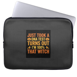 Halloween-häxa DNA-test Rollig Design Laptop Fodral