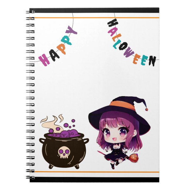 Halloween/häxa/fall/oktober Anteckningsbok (Framsidan)