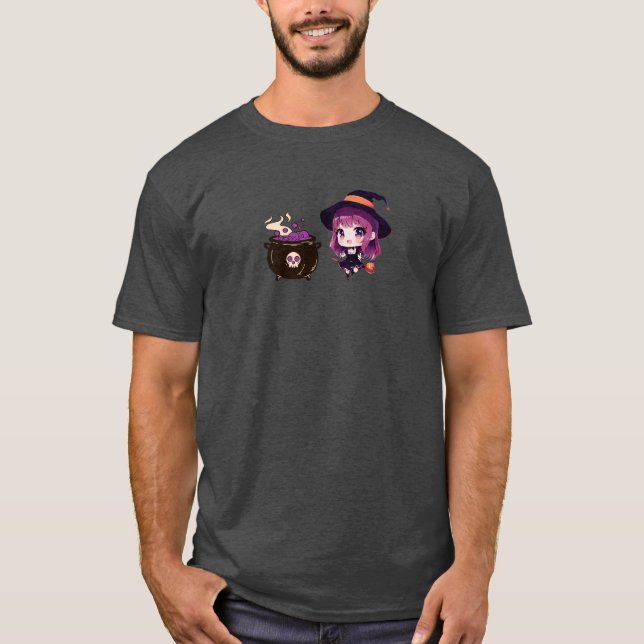 Halloween/häxa/fall/oktober T Shirt (Framsida)