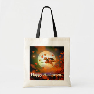 Halloween Häxa Flyg Tygkasse