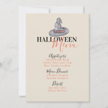 Halloween Häxa Hatt Födelsedagsfest Meny