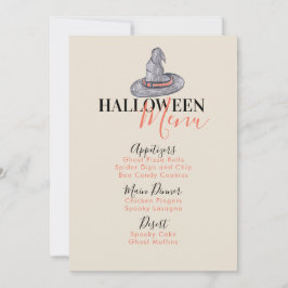 Halloween Häxa Hatt Födelsedagsfest Meny