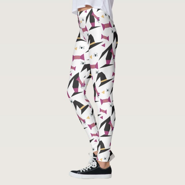 Halloween Häxa Hatt Godis Spindel  Leggings (Vänster)