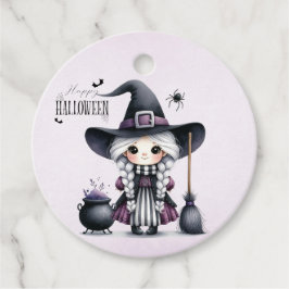Halloween Häxa Häxkonst Trollkarlar Slott Gåvor Etiketter