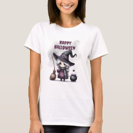 Halloween Häxa Häxkonst Trollkarlar Slott T Shirt