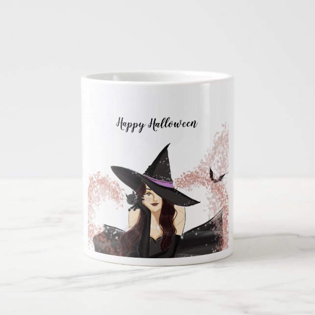 halloween, häxa jumbo mugg (Framsidan)