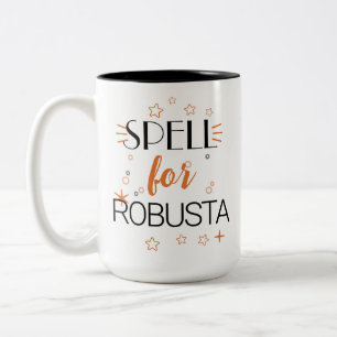 Halloween Häxa Kaffe Förtrollning Robusta Stark Br Två-Tonad Mugg