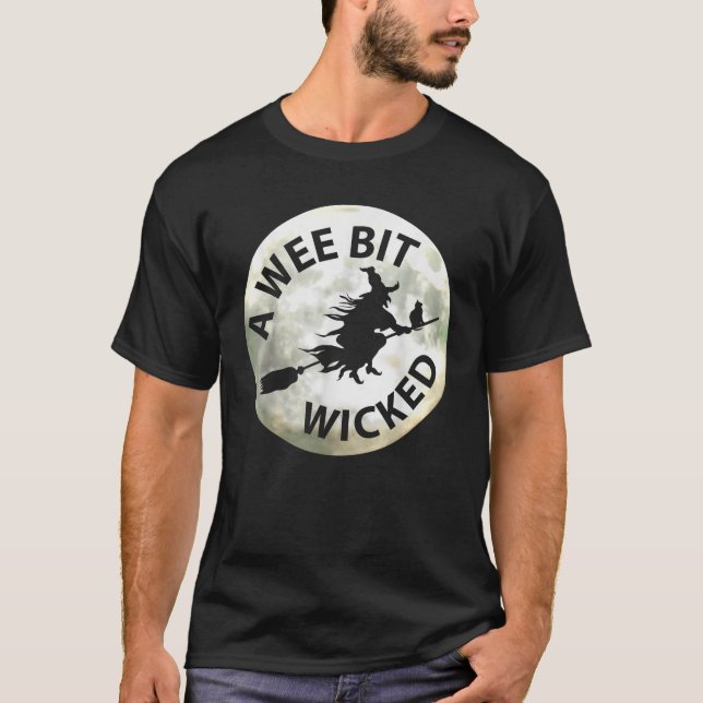 Halloween Häxa Lite Elak  T Shirt (Framsida)