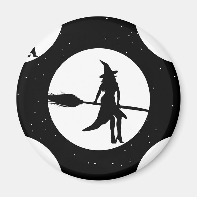 halloween-häxa magnet (Framsidan)