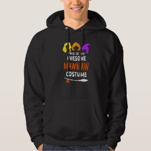 Halloween Häxa Mormor Det här är min fantastiska M Hoodie