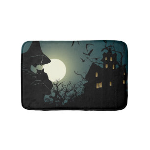 Halloween: häxa och spökhus badrumsmatta