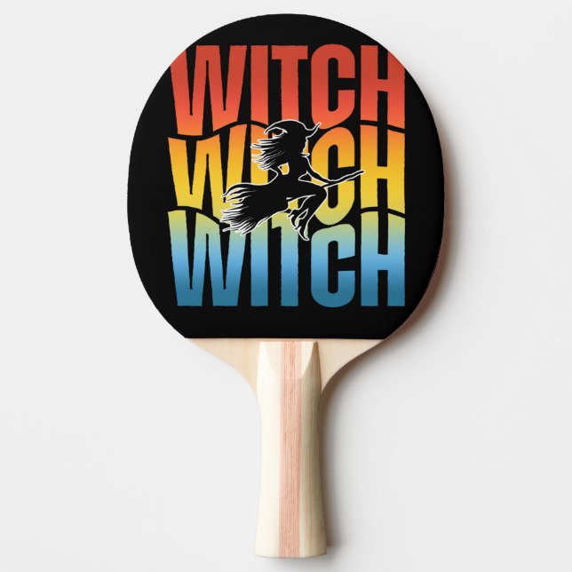 HALLOWEEN-HÄXA PINGISRACKET (Framsidan)