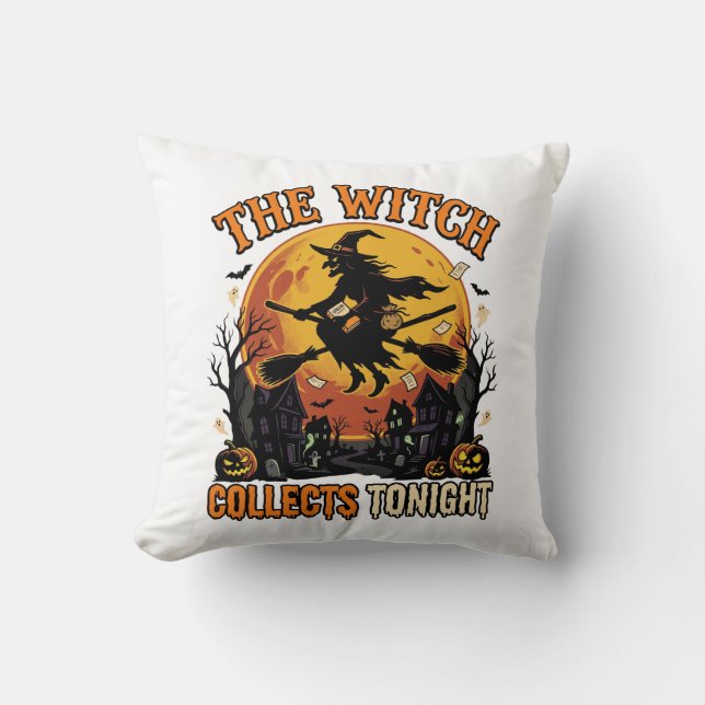 Halloween Häxa Samling Humor Kudde (Framsida)