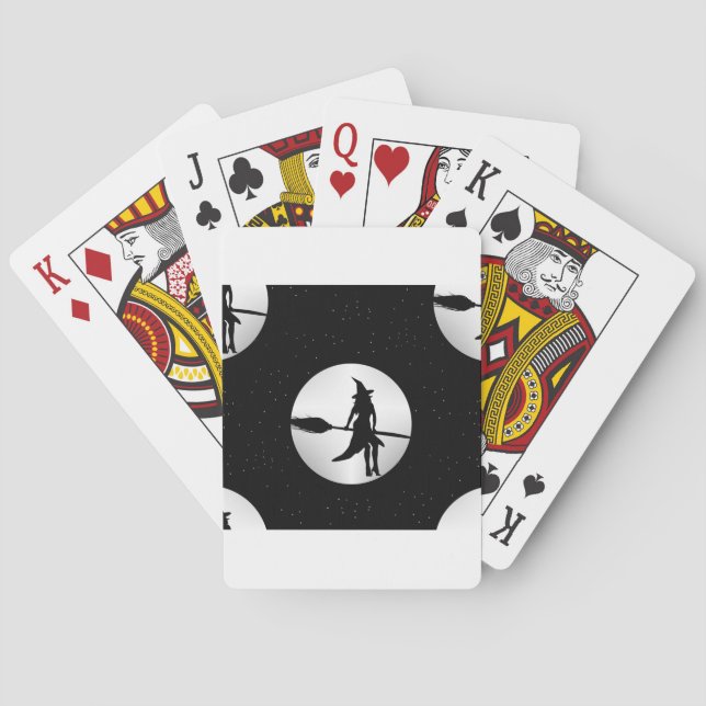 halloween-häxa spelkort (Baksidan)