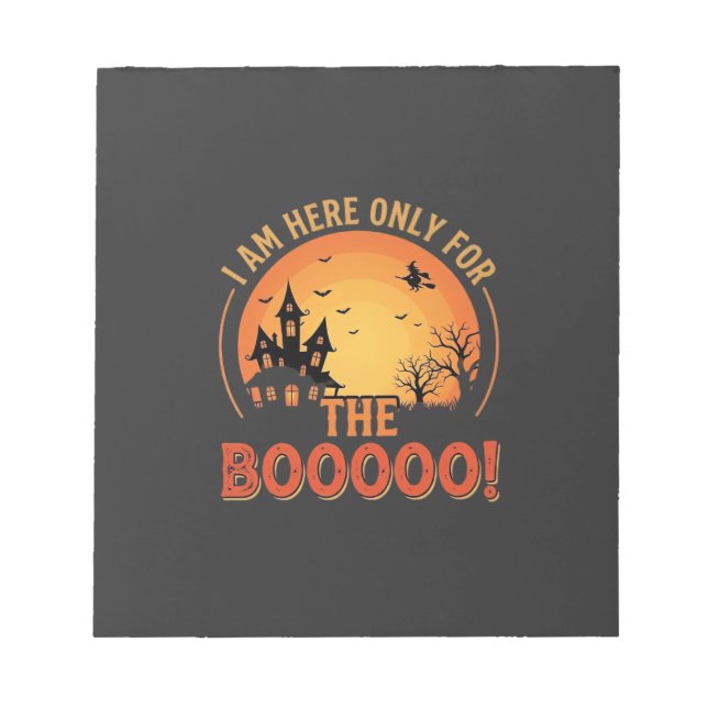 Halloween-häxa Spökhus Boo-design_1 Anteckningsblock (Framsida)