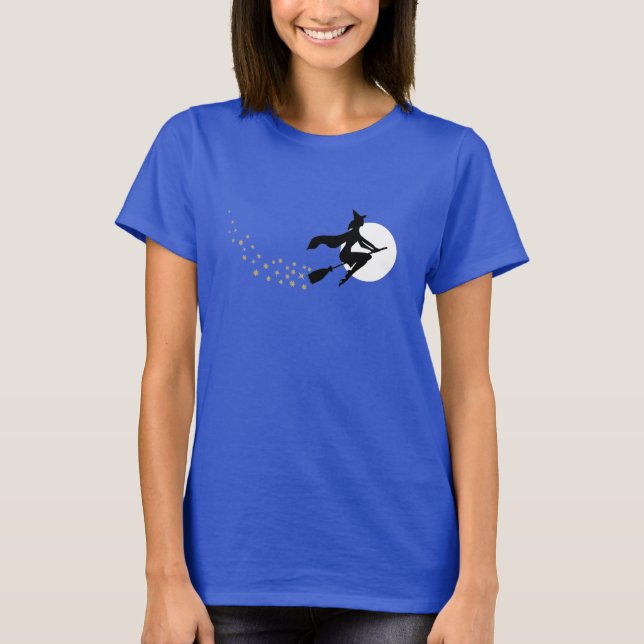 Halloween - häxa t-shirt (Framsida)