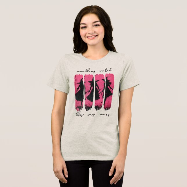 Halloween Häxa T Shirt (Framsida Full)