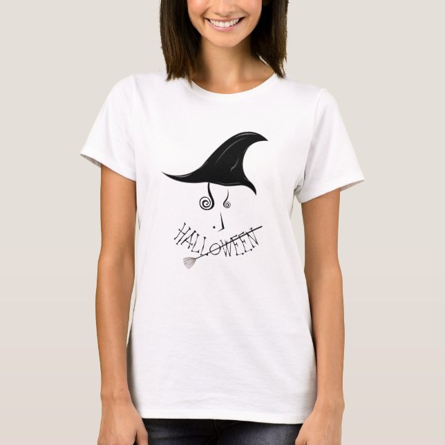 halloween häxa tee (Framsida)