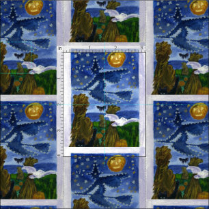Halloween häxa tyg