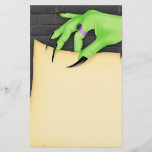 Halloween häxabrevpapper brevpapper