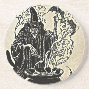 Halloween häxakittel underlägg sandsten